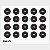 Dodge Challenger RT Coon Stijl Ronde Sticker (Vel)