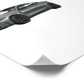 Dodge Challenger SRT American Muscle Car Performa Poster (Hoek)