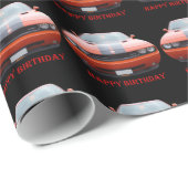 Dodge Challenger SRT Birthday Paper Cadeaupapier (Rol Hoek)