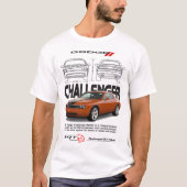 Dodge Challenger T-shirt – Krachtige Muscle Car St (Voorkant)