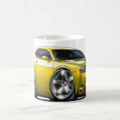 Dodge Challenger Yellow Car Koffiemok (Center)