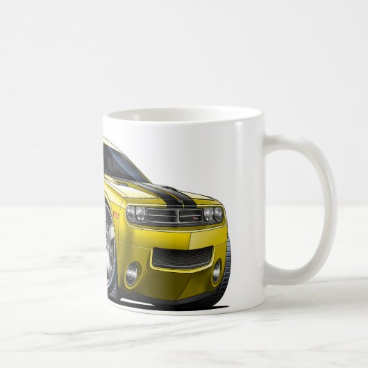 Dodge Challenger Yellow Car Koffiemok (Rechts)