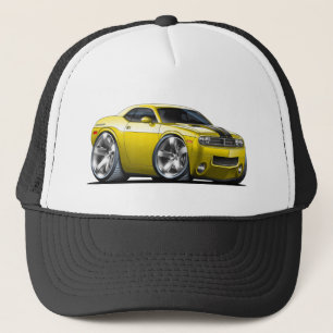 Dodge Challenger Yellow Car Trucker Pet