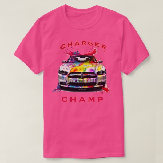 Dodge Charger Champ T-shirt (Design voorkant)