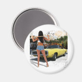 Dodge Charger Chick Magneet (Voorkant / Achterkant)