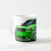 Dodge Charger Daytona Green Car Koffiemok (Voorkant links)