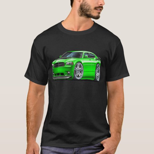 Dodge Charger Daytona Green Car T-shirt (Voorkant)