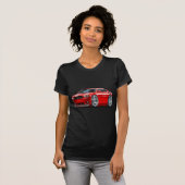 Dodge Charger Daytona Red Car T-shirt (Voorkant volledig)