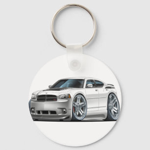 Dodge Charger Daytona White Car Sleutelhanger