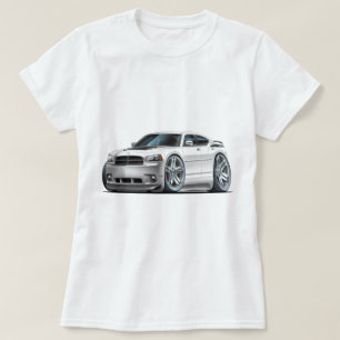 Dodge Charger Daytona White Car T-shirt