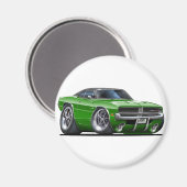 Dodge Charger Groene Auto Magneet (Voorkant / Achterkant)