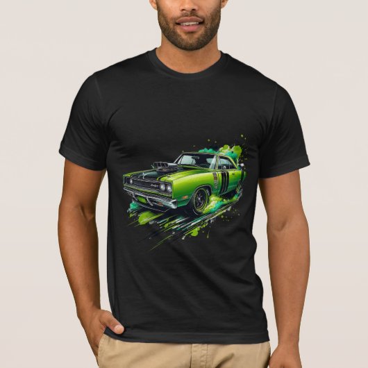 Dodge Charger Muscle Car - Mannen T-shirt (Voorkant)
