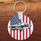 Dodge Charger Muscle Car Sleutelhanger (Voorkant)
