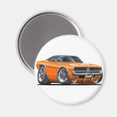 Dodge Charger Oranje Auto Magneet (Voorkant / Achterkant)