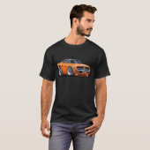 Dodge Charger Oranje Auto T-shirt (Voorkant volledig)
