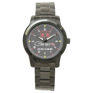 Dodge Charger RT Roestvrij staal Quartz Horloge