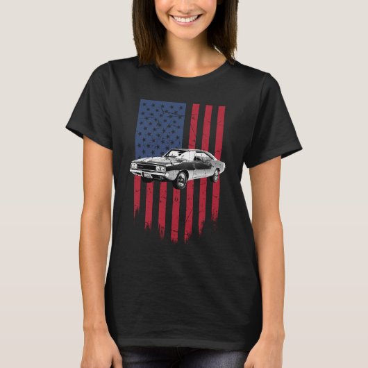 Dodge Charger spierauto T-shirt (Voorkant)