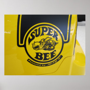 Dodge Charger SRT Super Bee Embleem Poster