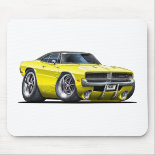Dodge Charger Yellow Car Muismat