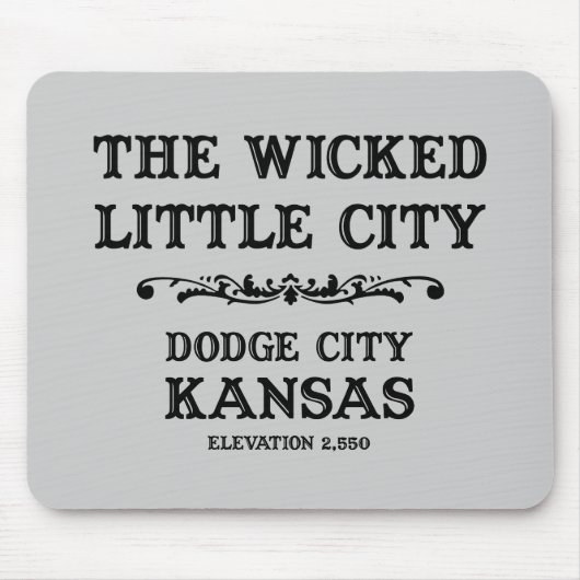 Dodge City Kansas Muismat (Voorkant)