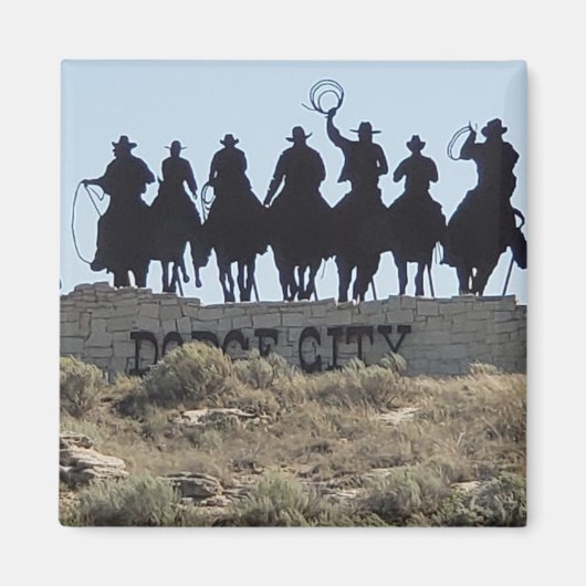 Dodge City, Kansas - Wilde West Town Magneet (Voorkant)