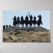 Dodge City, Kansas - Wilde West Town Poster (Voorkant)