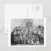 Dodge City Koe-Boy band met instrumenten Briefkaart (Voorkant / Achterkant)