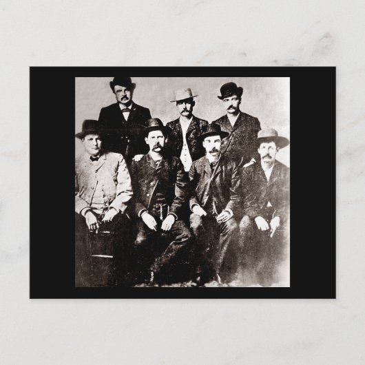 Dodge City "Peace Commission" circa 1883 Briefkaart (Voorkant)