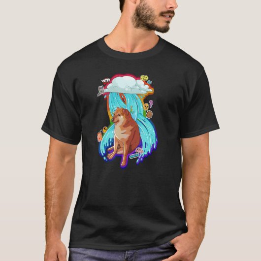 Dodge Coin Dog Meme T-shirt (Voorkant)