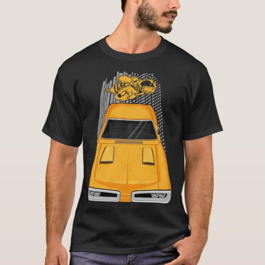 Dodge Coronet Super Bee 1970 - yellow T-Shirt (Voorkant)