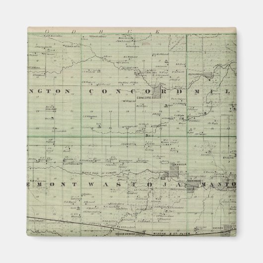 Dodge County, Minnesota Magneet (Voorkant)