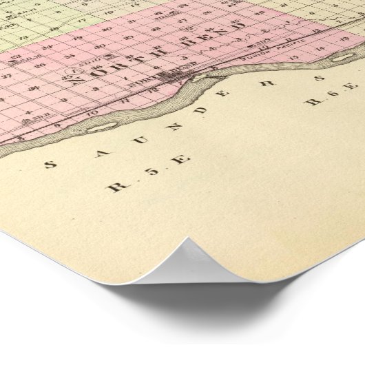 Dodge County, Nebraska Poster (Hoek)