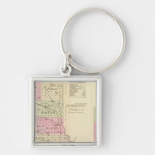 Dodge County, Nebraska Sleutelhanger (Voorkant)