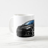 Dodge Dart Black Car Koffiemok (Voorkant links)