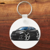 Dodge Dart Black Car Sleutelhanger (Voorkant)