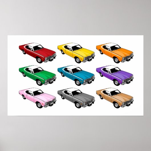 Dodge Dart Colors Poster (Voorkant)