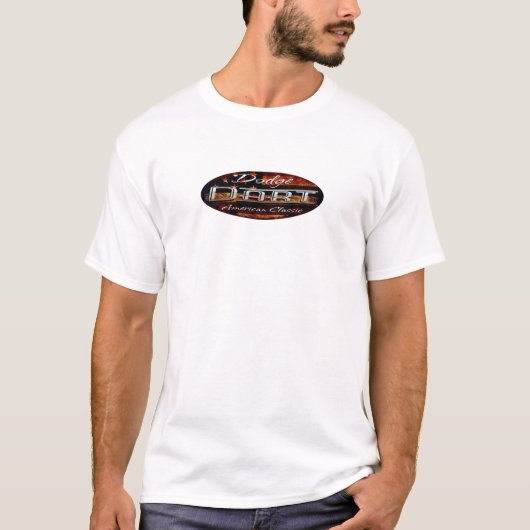 Dodge Dart - Oval Flag Emblem American Classic T-shirt (Voorkant)