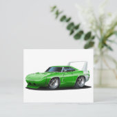 Dodge Daytona Green Car Briefkaart (Staand voorkant)
