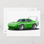Dodge Daytona Green Car Briefkaart (Voorkant / Achterkant)