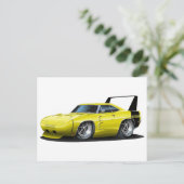 Dodge Daytona Yellow Car Briefkaart (Staand voorkant)