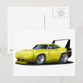 Dodge Daytona Yellow Car Briefkaart (Voorkant / Achterkant)