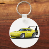 Dodge Daytona Yellow Car Sleutelhanger (Voorkant)