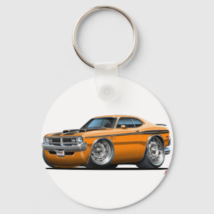 Dodge Demon Oranje auto Sleutelhanger