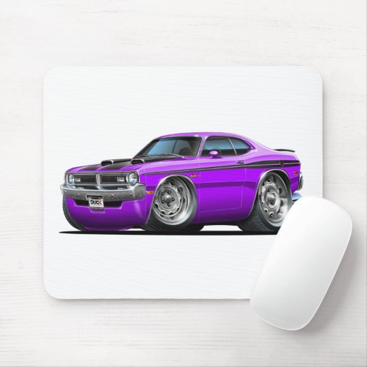 Dodge Demon Paarse auto Muismat (Met muis)