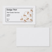 Dodge dit! Pest Control Visitekaartje (Voorkant / Achterkant)