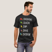 Dodge Duck Dip Dive Dodge labrador black lab T-shirt (Voorkant volledig)