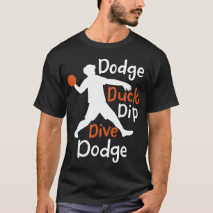 Dodge Duck Dip Dive Dodge waterverf print dog ani T-shirt