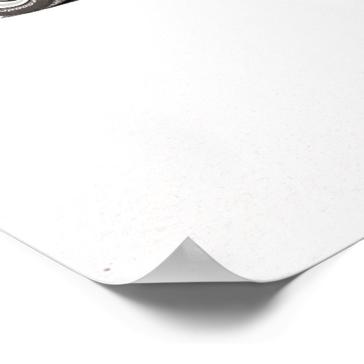 Dodge hemi cuda op Bonneville-zoutflats Poster (Hoek)