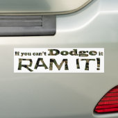 Dodge het, Ram het, Camouflage Bumpersticker (Op auto)