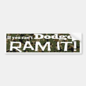 Dodge het, Ram het, Camouflage Bumpersticker (Voorkant)